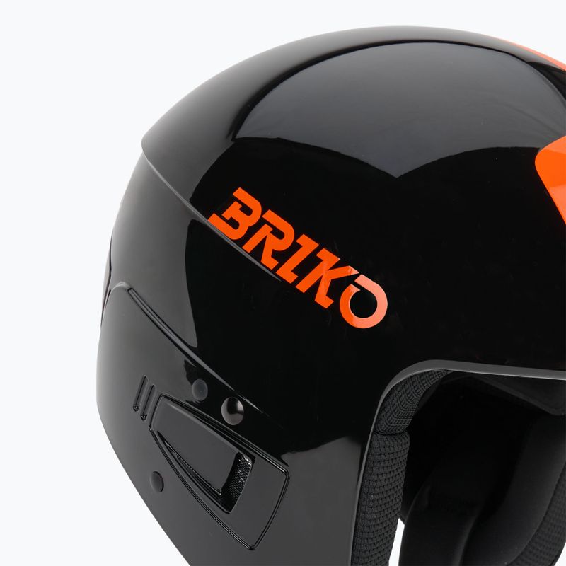 Cască de schi pentru copii Briko Vulcano FIS 6.8 JR shiny black/orange 8