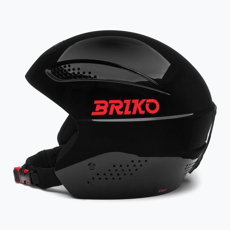 Cască de schi pentru copii Briko Elias Jr shiny black/orange