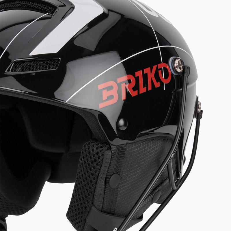 Cască de schi Briko Slalom 2.0 USA shiny black/white/cardinal red 7