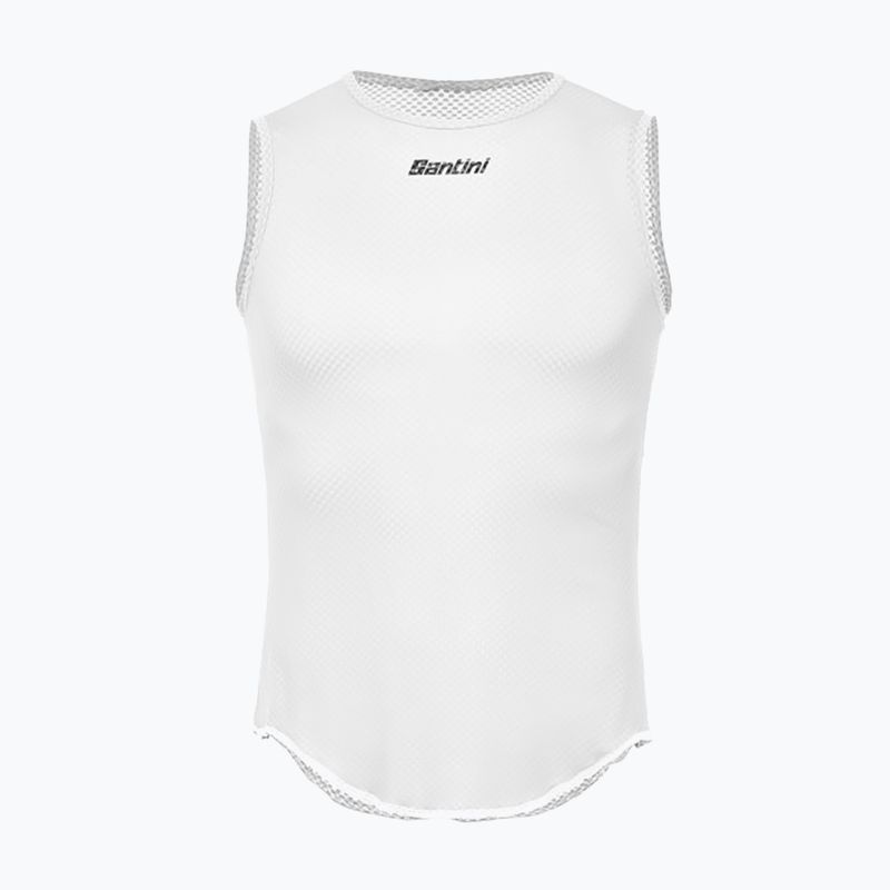 Santini pentru bărbați Santini Tricou fără mâneci pentru ciclism Baselayer Lieve alb BM002GLLLIEVEBIXS 4