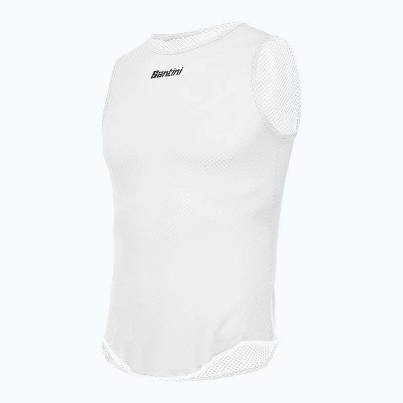 Santini pentru bărbați Santini Tricou fără mâneci pentru ciclism Baselayer Lieve alb BM002GLLLIEVEBIXS 6