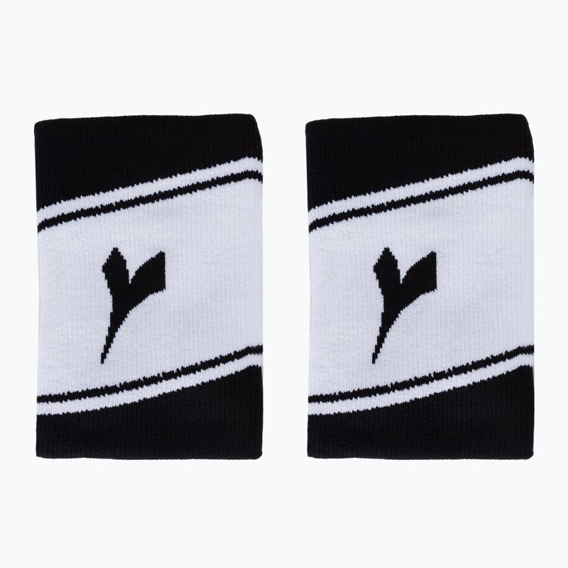 Diadora brățară cu logo larg 2 buc. alb/negru C7306 2