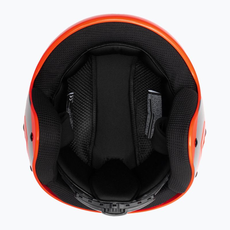 Cască de schi pentru copii Briko Vulcano FIS 6.8 JR shiny orange/black 6