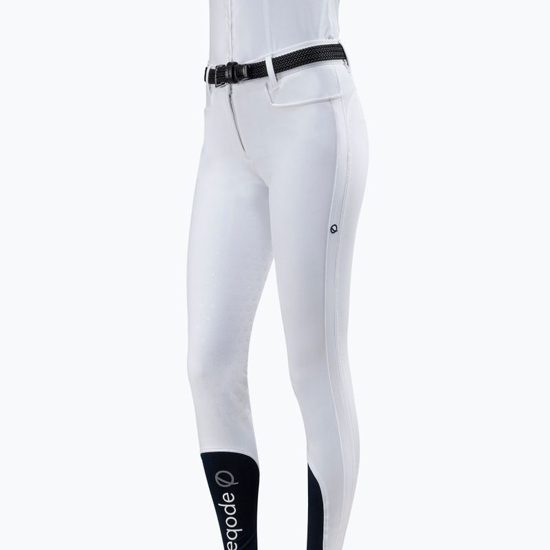 Pantaloni întregi pentru femei Eqode by Equiline Davina alb N56004
