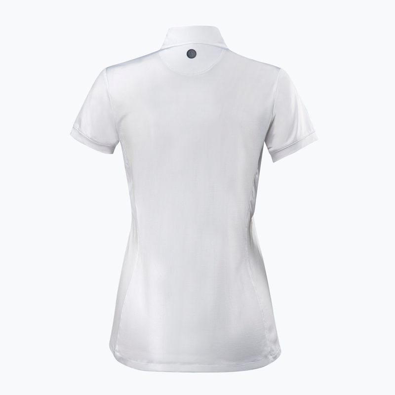 Tricou polo de competiție pentru femei Eqode by Equiline S/S Doreen alb H56008 2