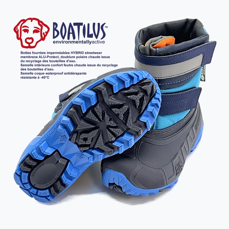 Ghete pentru copii Boatilus Hybrid Sport 2 Velcro cobalt 9