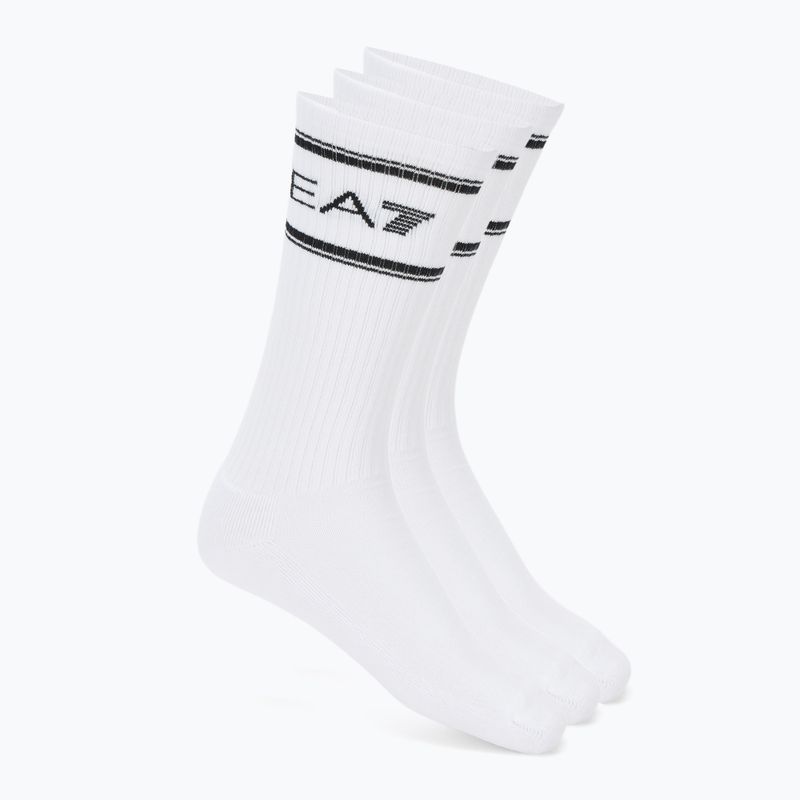 Șosete EA7 Emporio Armani Train Socks Sponge 3 pairs white / white / white