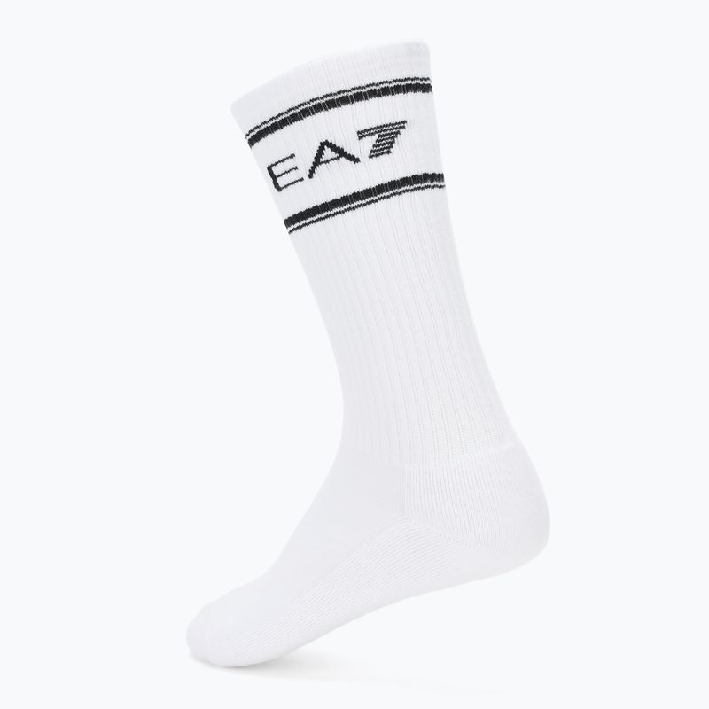 Șosete EA7 Emporio Armani Train Socks Sponge 3 pairs white / white / white 2
