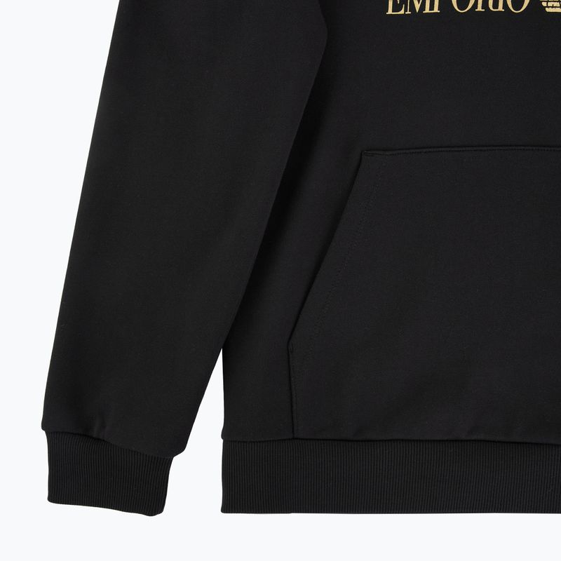 Bluză pentru bărbați EA7 Emporio Armani Train Logo Series Big Logo Hoodie black 3