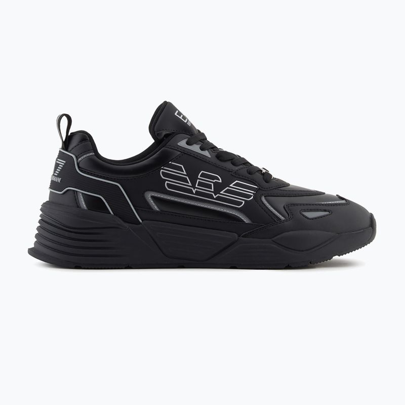 Încălțăminte EA7 Emporio Armani Ace Runner Special triple black / silver 8