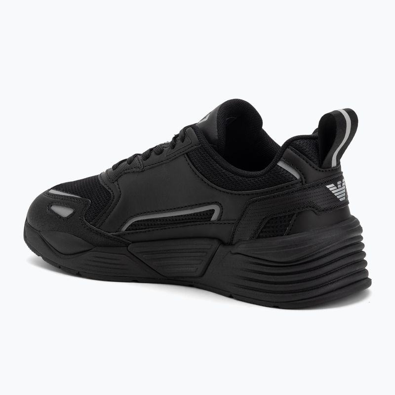 Încălțăminte EA7 Emporio Armani Ace Runner New triple black / silver 3