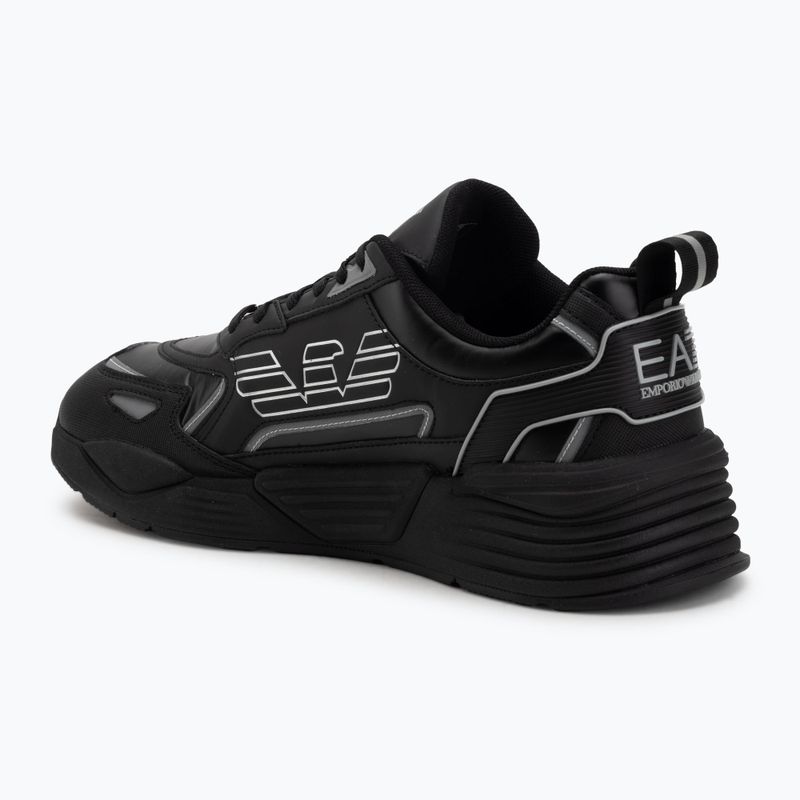 Încălțăminte EA7 Emporio Armani Ace Runner Special triple black / silver 3