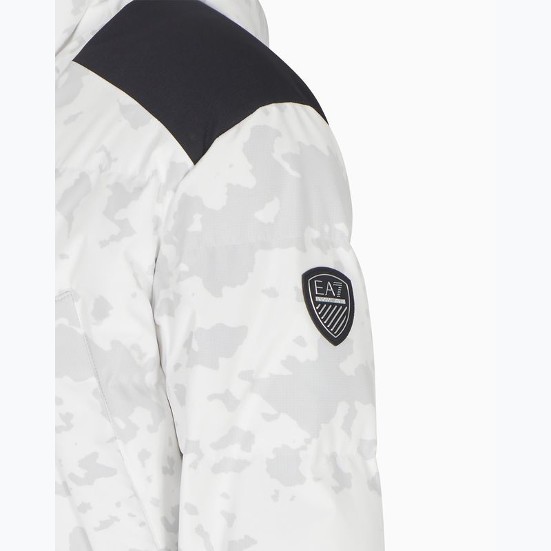 Geacă de schi pentru bărbați EA7 Emporio Armani Ski Cortina Down fancy white 3