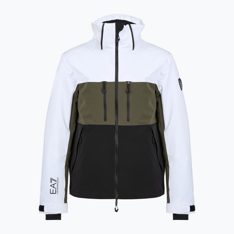Geacă de schi pentru bărbați EA7 Emporio Armani Ski Kitzbuhel Protectum7 Colorblock white / black / grape leaf 6