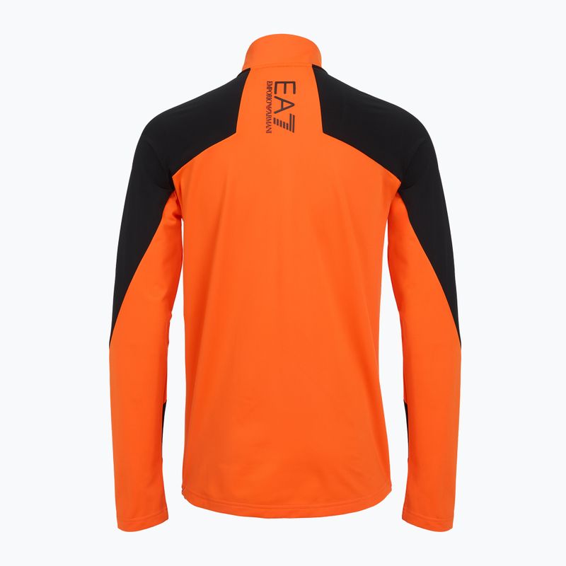 Bluză pentru bărbați EA7 Emporio Armani Ski Kitzbuhel Power Stretch Colorblock T-Top Fz flame 2
