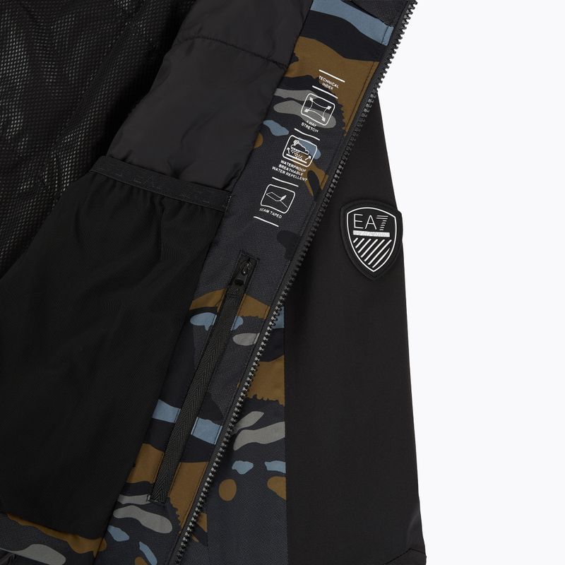 Geacă de schi pentru bărbați EA7 Emporio Armani Ski Kitzbuhel Protectum7 Graphic brown camou 5
