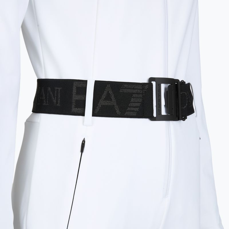 Combinezon de schi pentru femei EA7 Emporio Armani Ski Kitzbuhel Softshell white 3