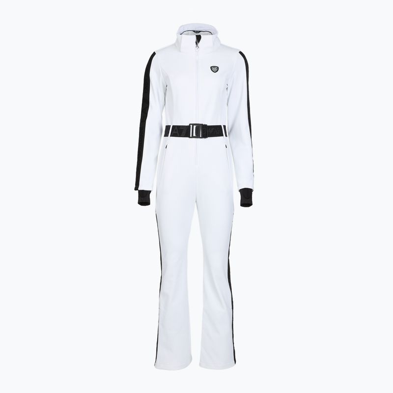Combinezon de schi pentru femei EA7 Emporio Armani Ski Kitzbuhel Softshell white 7