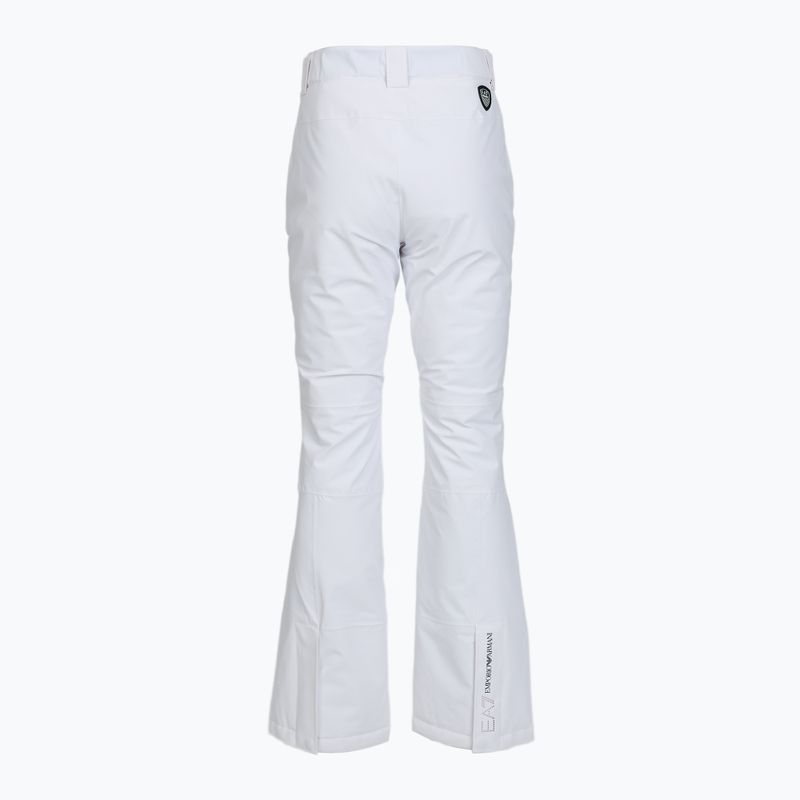 Pantaloni de schi pentru femei EA7 Emporio Armani Ski Cortina Toray white 2