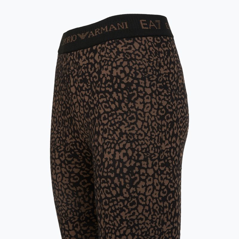Set de lenjerie termoactivă pentru femei EA7 Emporio Armani Ski Jacquard Knitted fancy brown animal print 9