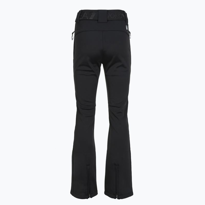 Pantaloni de schi pentru femei EA7 Emporio Armani Ski Kitzbuhel Softshell Waisted black 2