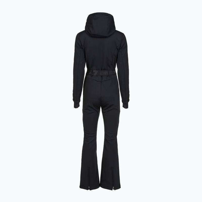 Combinezon de schi pentru femei EA7 Emporio Armani Ski Kitzbuhel Softshell black 2
