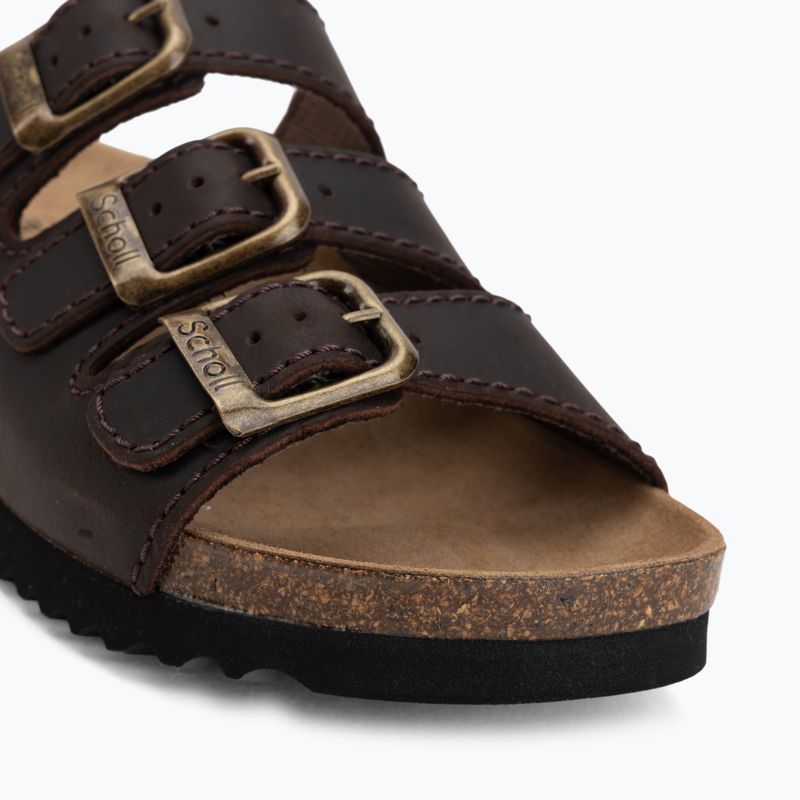 Șlapi de damă Scholl Rio Wedge Ad Med dark brown 7