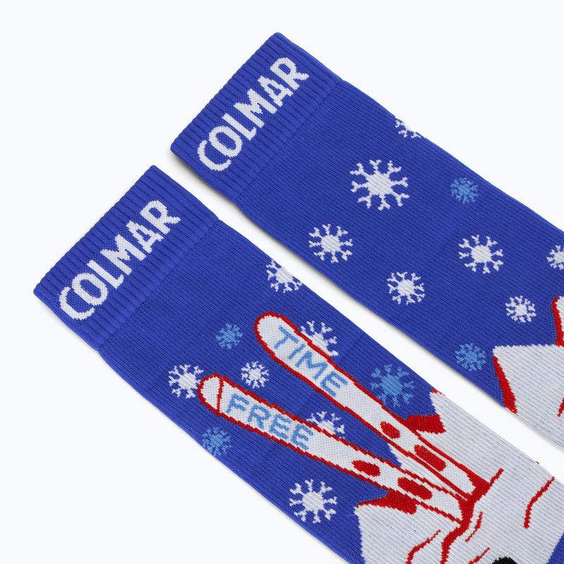 Șosete de schi Colmar Freetime abyss blue/white/rac 3