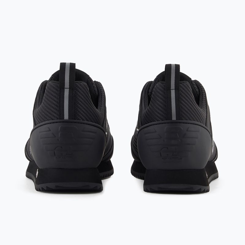 Încălțăminte EA7 Emporio Armani Black & White Carbon triple black / silver logo 10