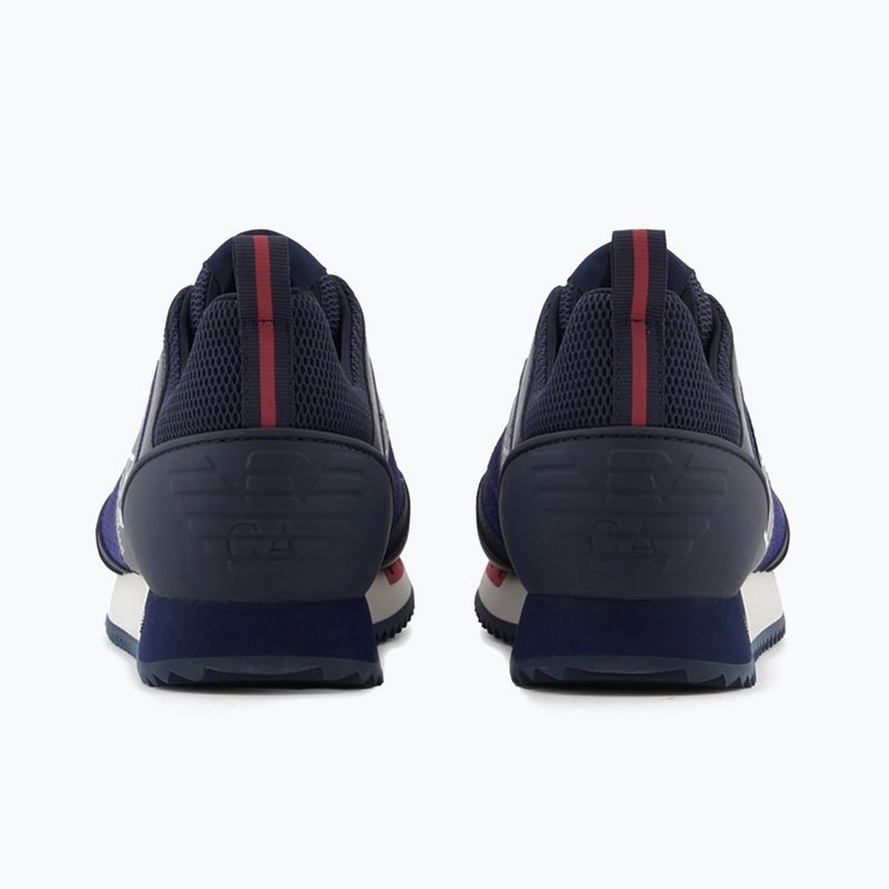 Încălțăminte EA7 Emporio Armani Black & White Suede sky captain / deep cobal / mineral 3