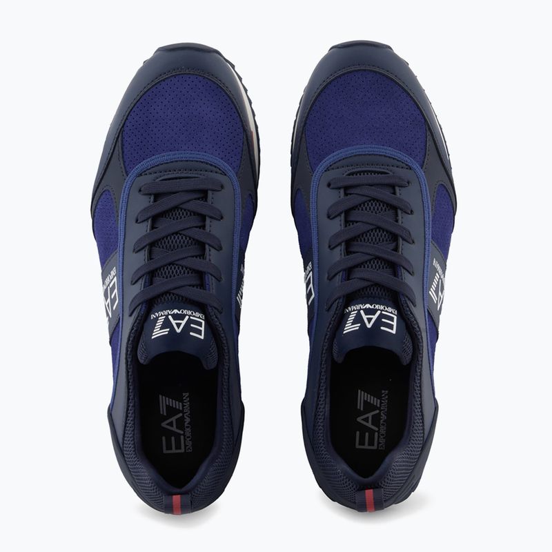 Încălțăminte EA7 Emporio Armani Black & White Suede sky captain / deep cobal / mineral 5