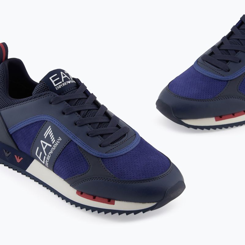 Încălțăminte EA7 Emporio Armani Black & White Suede sky captain / deep cobal / mineral 6