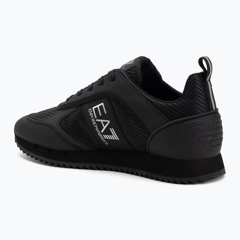 Încălțăminte EA7 Emporio Armani Black & White Carbon triple black / silver logo 3