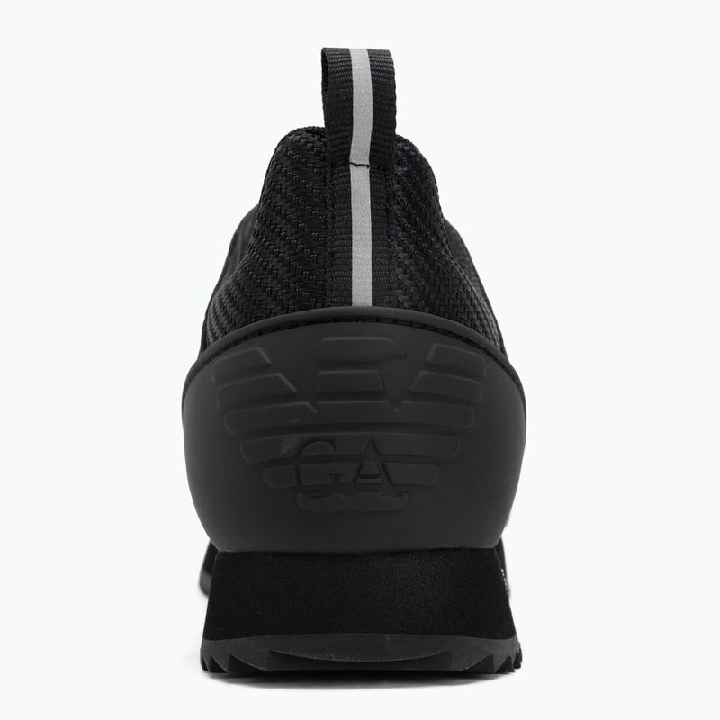 Încălțăminte EA7 Emporio Armani Black & White Carbon triple black / silver logo 6
