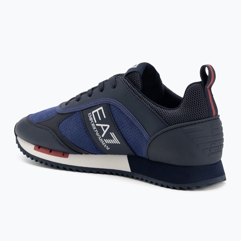 Încălțăminte EA7 Emporio Armani Black & White Suede sky captain / deep cobal / mineral 3