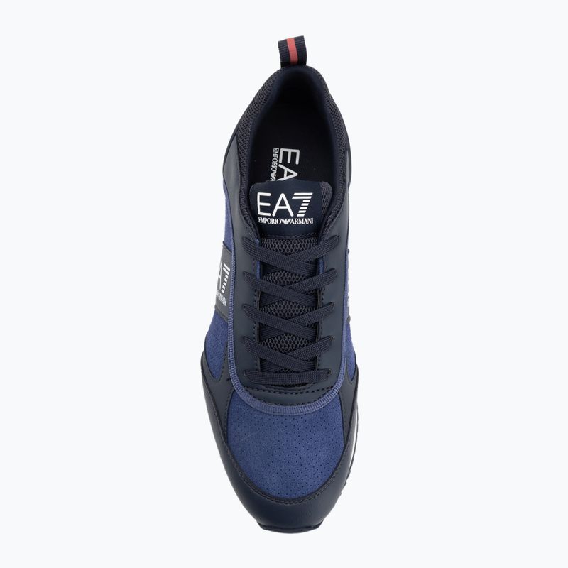 Încălțăminte EA7 Emporio Armani Black & White Suede sky captain / deep cobal / mineral 5