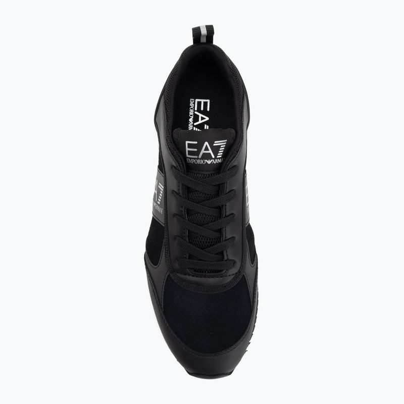 Încălțăminte EA7 Emporio Armani Black & White Suede triple black micropunch 5
