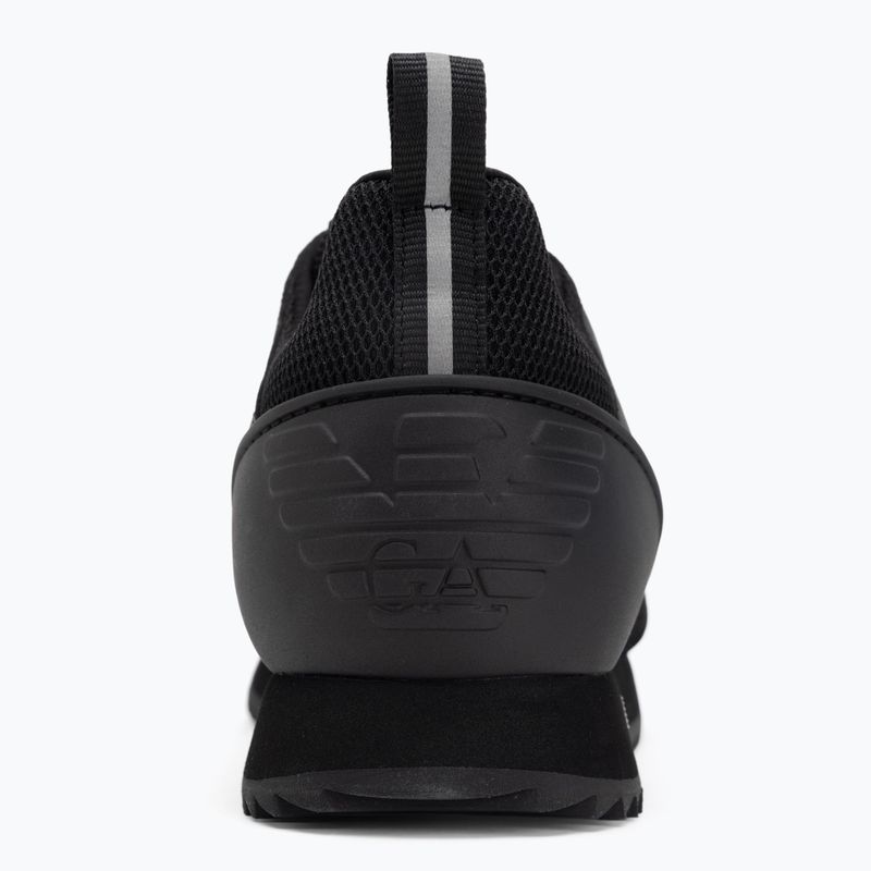 Încălțăminte EA7 Emporio Armani Black & White Suede triple black micropunch 6