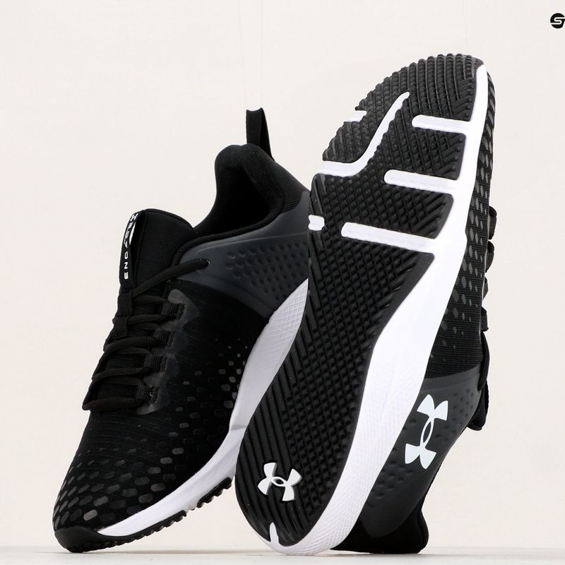 Under Armour Charged Engage 2 pantofi de antrenament pentru bărbați negru și alb 3025527 11