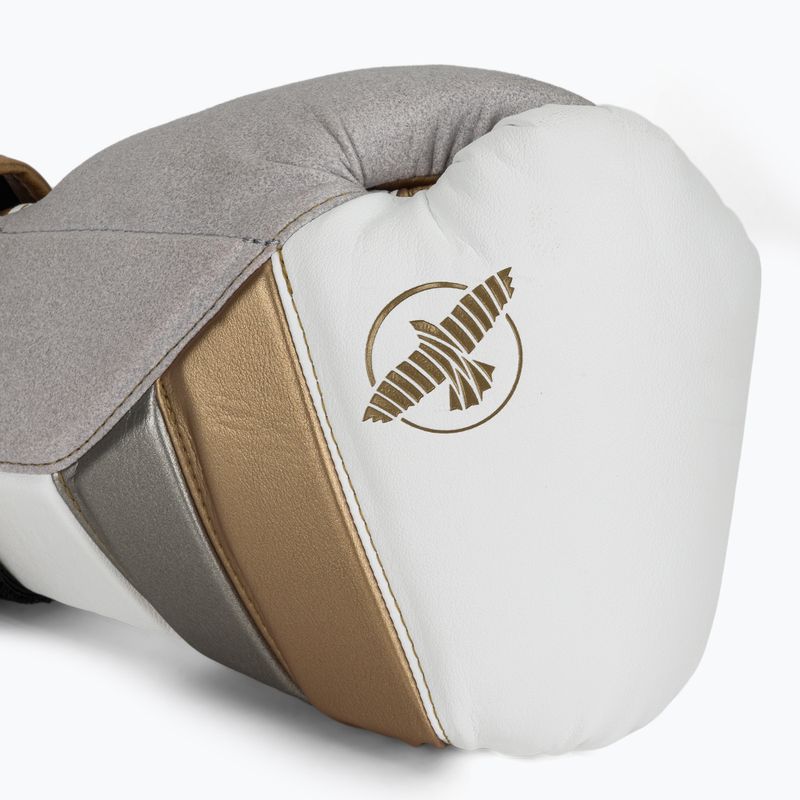 Mănuși de box Hayabusa T3 white/gold 5