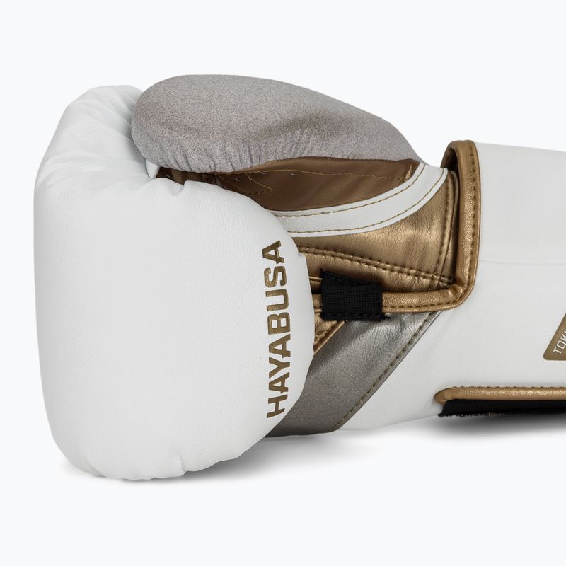 Mănuși de box Hayabusa T3 white/gold 6