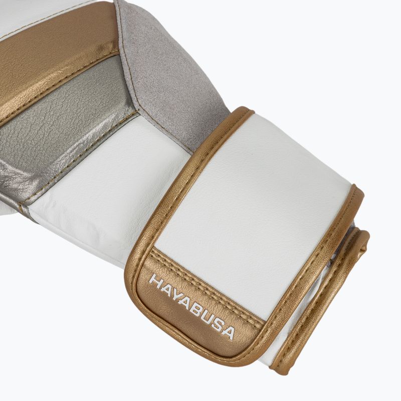 Mănuși de box Hayabusa T3 white/gold 7