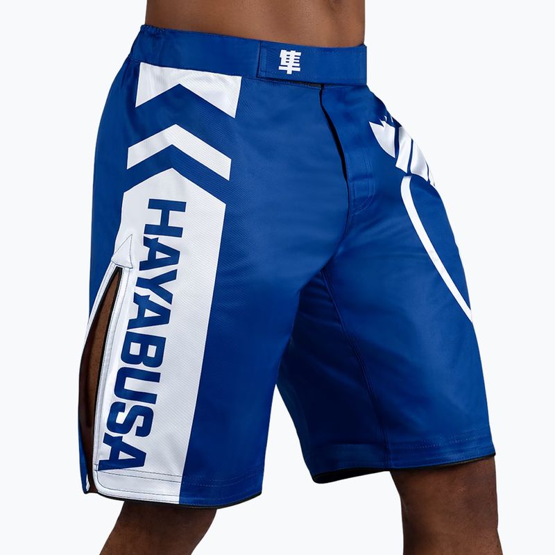 Pantaloni scurți de antrenament Hayabusa Icon Fight blue/white 2