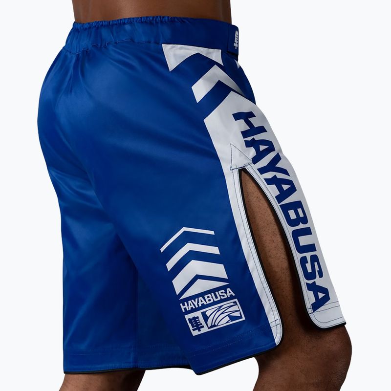 Pantaloni scurți de antrenament Hayabusa Icon Fight blue/white 4