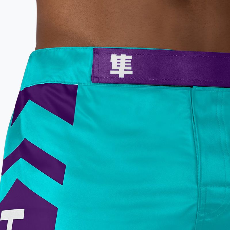 Pantaloni scurți de antrenament Hayabusa Icon Fight teal/white 5