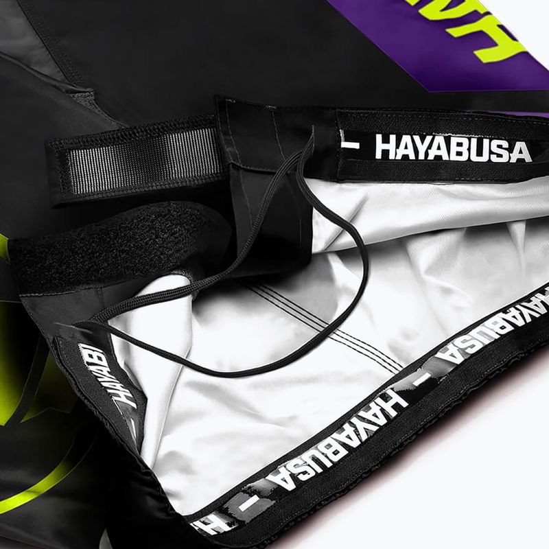 Hayabusa Icon Fight MMA pantaloni scurți negru și galben ICFS-BK-L 6