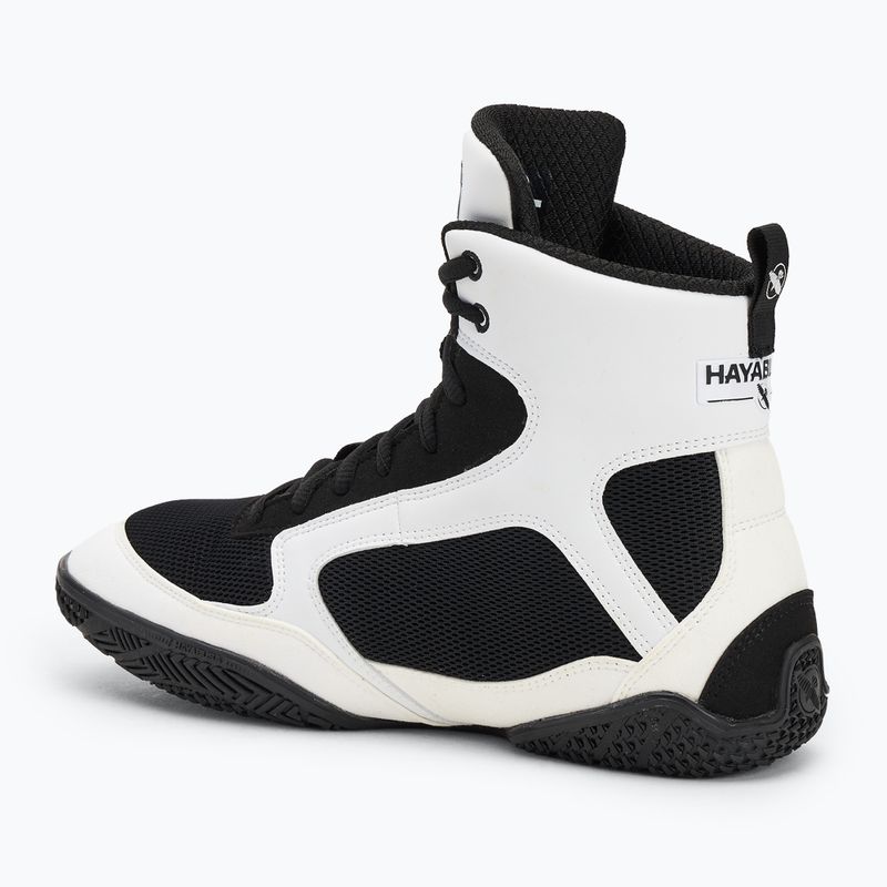 Încălțăminte de box pentru bărbați Hayabusa Pro Boxing black white 3