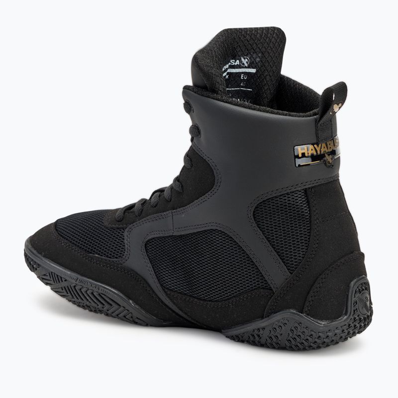Hayabusa Pro Boxing pantofi de box pentru bărbați negru 3
