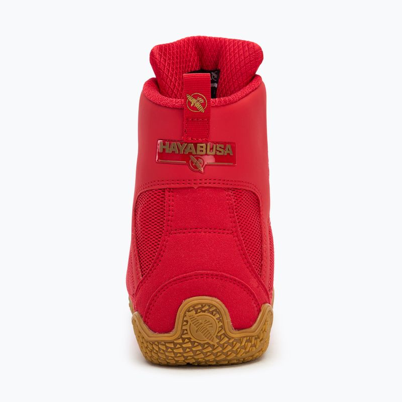 Încălțăminte de box pentru bărbați Hayabusa Pro Boxing black red 6