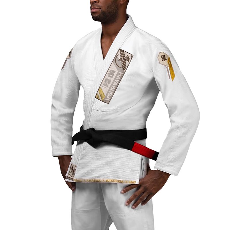Hayabusa Ascend Kimono ușor Jiu Jitsu GI Kimono alb PLWJG-W-A3